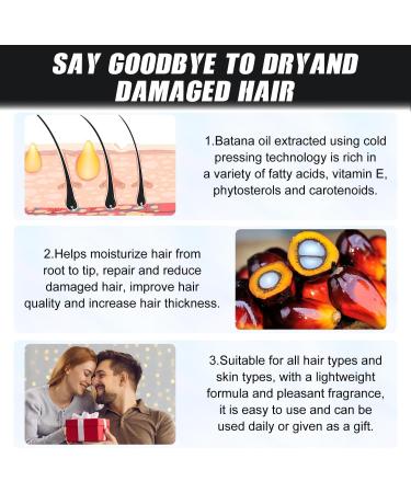 2PCBio Batana Oil for Hair Growth Organic Batana Oil for Hair Batana Oil Organic for Growth Hair Improves the Radiance of Hair - Buy Online on GoSupps.com