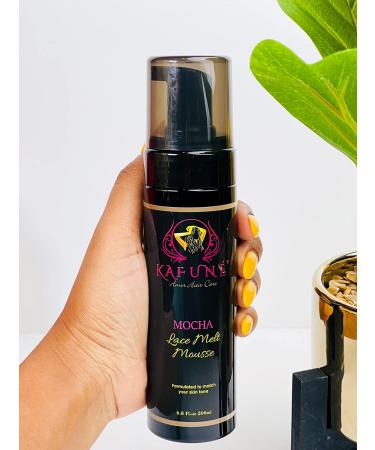 Kafune Tint Melting Mousse Concealer for Lace Wigs, Hair Wigs, Toupees & Hair Pieces - Natural Edge Control, Mocha Medium Brown, 6.8 Fl oz - Buy Online on GoSupps.com