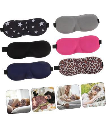 Buy Homsfou 6ST 3D Glasses Eye Tapes & Sleep Mask - Travel Eye Care Cotton Mask Pack for Darkening & Protection - Buy Online on GoSupps.com