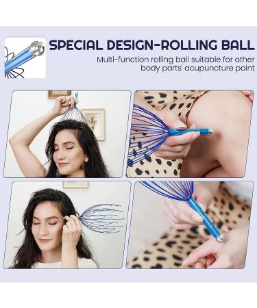 20 Fingers Scalp Stress Relax Massager Head Scratcher Massager Scalp Massager Tool 1 Pack Acupuncture Point Massager Deep Relaxation and Better Sleep - Buy Online on GoSupps.com