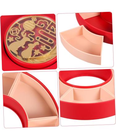 PRETYZOOM with Lid Lids Food Storage Organizer Snack Chinese Wedding Pallet Candy Fruit Dried Appetizer - Buy Online on GoSupps.com