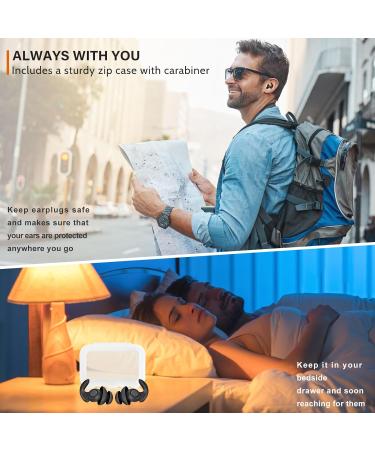 30 dB Sleep Earplugs | Reusable & Washable Silicone Ear Plugs for Side Sleepers Workers & Travelers - Buy Online on GoSupps.com