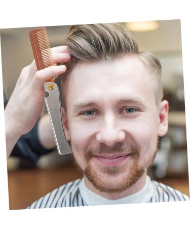 HONMEET Foldable Beard Brush Bottle Opener Beard Shaping Tools For Men Stylish Mens Beard - Buy Online on GoSupps.com