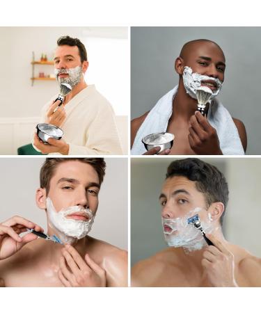 Grutti Premium Razor Brush Set - Complete Shaving Kit for Men Compatible with Fusion 5 - Gift Set with Stand Bowl & Brush - Black - Buy Online on GoSupps.com