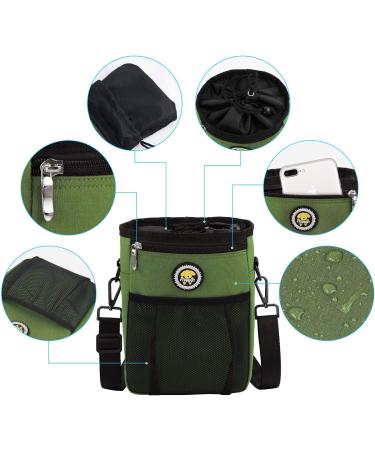 Waterproof Dog Food Bag for Training - Fttouuy XL Green with Carabiner - Ideal for International Shipping - Buy Online on GoSupps.com