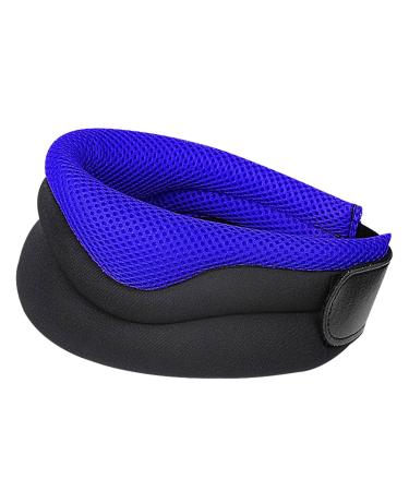 EWFAS sponge neck support neck support |Adjustable neck collar - neck sleeping bandage for women and men neck wraps for sleeping working traveling stabilizes and relieves the spine blue