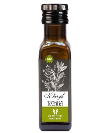 lm hle Solling Thyme-Sage Seasoning Oil Naturland 100ml - ORGANIC