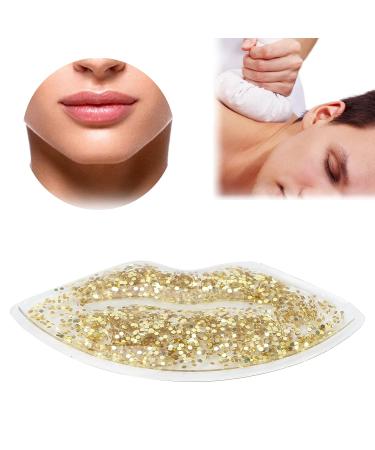 Buy Gold Lip Mask - Hot & Cold Gel Compress for Swelling Relief | Soothing Lip Pads for Hydration & Protection - International Shipping Available - Buy Online on GoSupps.com