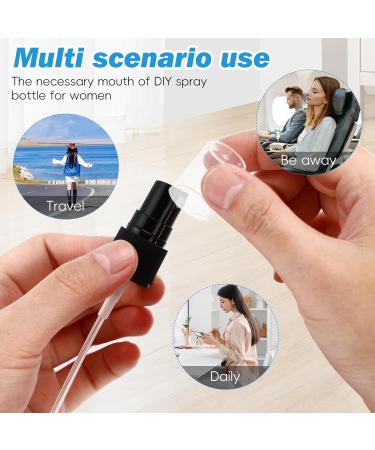 Ipetboom 20pcs Black Spray Top for Essential Oil Bottles Fine Mist Sprayer Cap Recycle and Reuse Replacement Pump Top Replacement Spray Bottle Nozzle Perfume Essential Oil Bottle - Buy Online on GoSupps.com