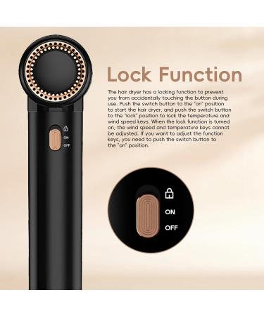 Nicebay Ionic Hair Dryer with Diffuser | 1600W High-Speed Blow Dryer | Lightweight Salon-Quality Drying with 3 Magnetic Attachments - Buy Online on GoSupps.com