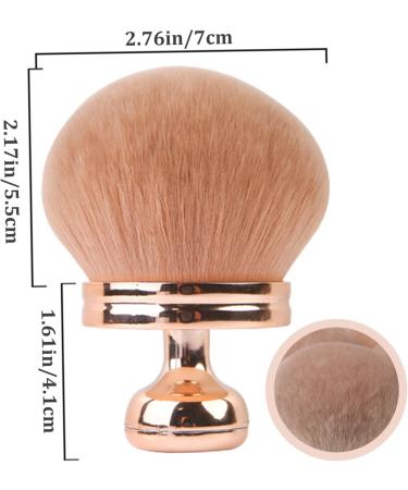 Self Tanner Brush Oval Self Tanning Brush 2.8" Dia. Large Body Brush Makeup Soft Reusable Sunscreen Applicator for Makeup Legs Arms Face Body Rose Gold Rose Red - Buy Online on GoSupps.com
