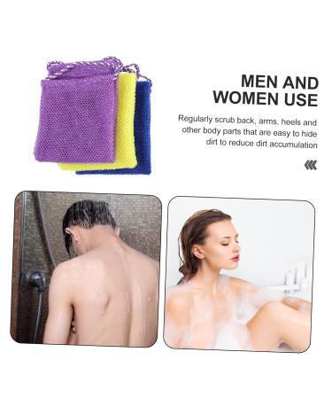 FRCOLOR 9 Pcs Drawstring Bath Towels & African Bathing Sponges - Exfoliating Shower & Body Scrubber for Ultimate Clean & Care - Buy Online on GoSupps.com