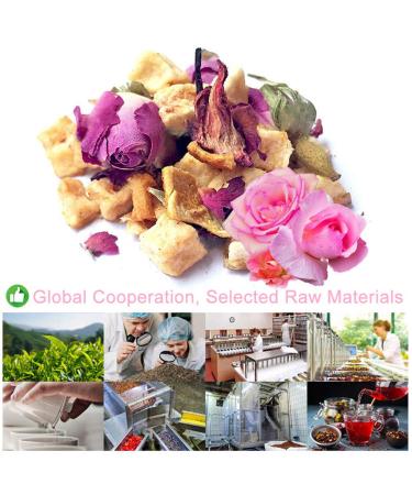 Plant Poison Fantasy France - Luxury Loose Leaf Tea (Apple Grape Orange Peel Roselle Red Rose) 70g | Hot & Iced Mixed Fruit Flavor - Buy Online on GoSupps.com