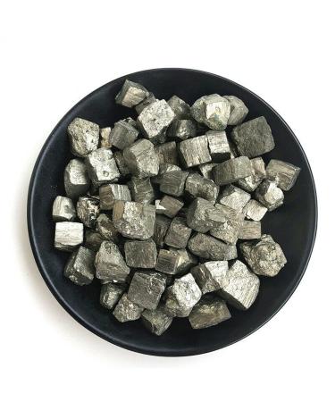 Stone Crafts 100g Natural Iron Pyrite Cubic Crystal Piece Stone Rough Display Specimen Natural Quartz Crystals Stone Crystal Reiki