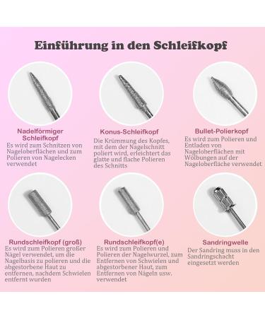EuDUQ 412-Piece Nail Cutter Attachment Set | 80/120/140 Nail Milling Mills & 6 PC Nail Drill for Professional Manicure Pedicure Nail Care & Art | International Shipping - Buy Online on GoSupps.com