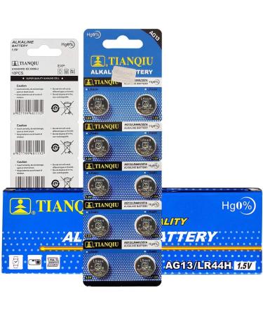 TIANQIU 50 Pack 357 Alkaline Watch Batteries LR44 AG13 SR44W - Long-Lasting & Reliable Power for Your Timepieces - Buy Online on GoSupps.com