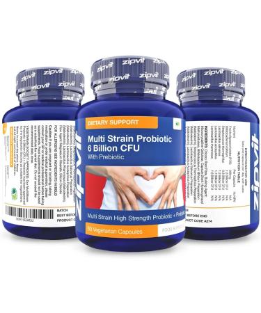 Probiotic 6 Billion Multi-Strain Live Bio Cultures Complex with Prebiotic 60 Vegetarian Capsules. Probiotic Capsule - 60 Pack - Buy Online on GoSupps.com