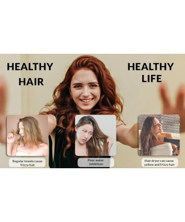 Curly Cotton T-Shirt Hair Towel - 100% Cotton Reduces Breakage & Frizz Perfect for Plopping Soft Turban Wrap - Pearl Gray - Buy Online on GoSupps.com