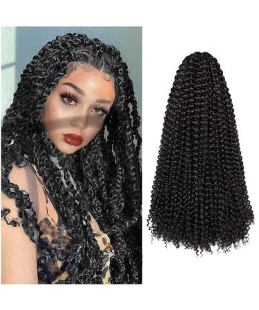 18 inch Passion Twist Water Wave Crochet Braids Hair - 7 Packs | Long Bohemian Locs | Synthetic Hair Extensions for Spring Twist and Fluffy Style - Buy Online on GoSupps.com