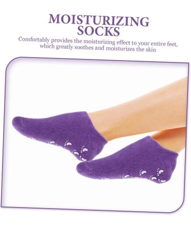 Healeved 4 Pairs Gel Socks Dry Feet Skincare Products for Family for a Friend Moisturizing Socks Foot Care Socks Soft Boots Women's Socks Foot Mask Miss Essential Oil Cotton Yarn - Buy Online on GoSupps.com