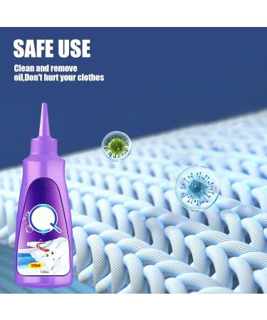 Active Enzyme Laundry Stain Remover Stain Remover for White Clothes Oil Stain Remover Clothes Clothes Stain Remover Cleaner Emergency Stain Rescue Stain Remover (120ML Purple) 120.00 g (Pack of 1) Purple - Buy Online on GoSupps.com