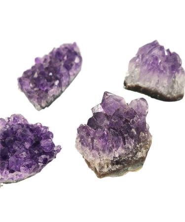 1pc Natural Raw Amethyst Quartz Crystal Cluster Stones Specimen Home Decoration Crafts Piedras naturales y ES ZJGIDTEM (Size : 50-60g)