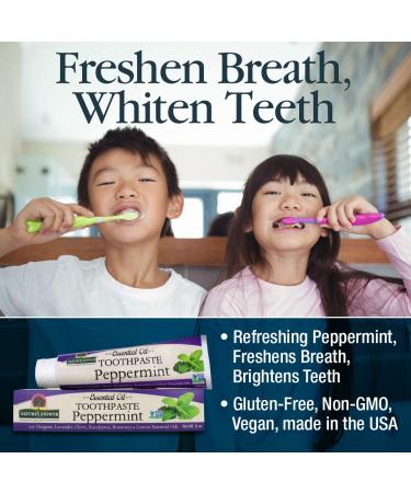 Nature's Answer Peppermint Essential Oil Toothpaste 8 oz - Natural Freshness - Buy Online on GoSupps.com