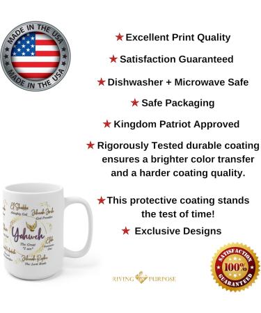 Yahweh Holy Names of God Mug - 11oz & 15oz | International Shipping Available - Buy Online on GoSupps.com