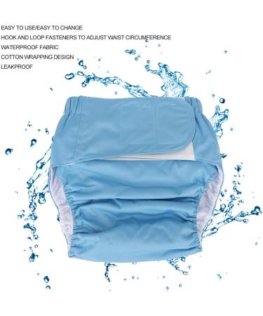 Adult Reusable Cloth Diaper - Elderly Incontinence Care - Blue Pocket Nappy for Adults - Buy Online on GoSupps.com