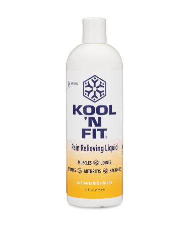 Kool N Fit Pain Relief Product (16oz) - Foot Lower Back Pain Relief Knee Pain Relief & More Quickly Absorbed Non-Greasy Non-Staining All Natural