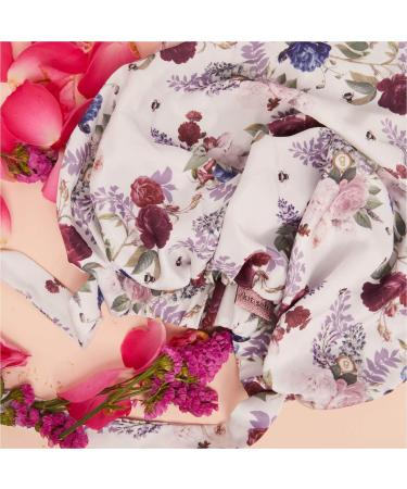 Bridgerton x Kitsch XL Floral Satin Bonnet for Sleeping - Jumbo Soft Silk Hair Wrap Cap for Women - Buy Online on GoSupps.com