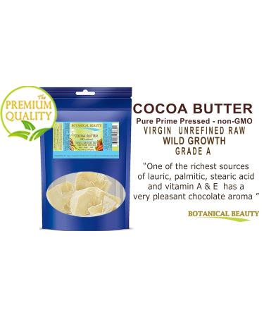 Botanical Beauty Cocoa Butter - Raw Virgin Unrefined from Brazil | 8.46 oz for Skin Hair Body & Nails - Buy Online on GoSupps.com