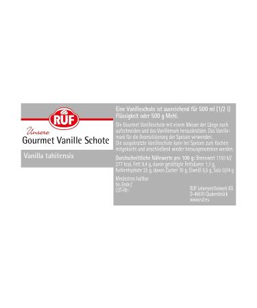 Gourmet Vanilla Pod - Real Tahitian Vanilla for Cooking & Baking | Gluten-Free Vegan | 1 Pod (2.5g) - Pack of 3 - Buy Online on GoSupps.com