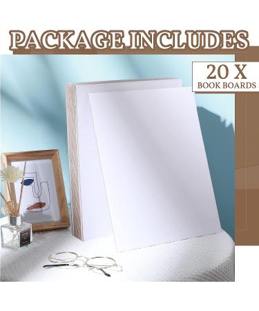 20 Pcs White Book Board Binders Board Chipboard Sheets 12.5 x 10 Inch 80PT - Heavy Duty Bookbinding Supplies - Buy Online on GoSupps.com