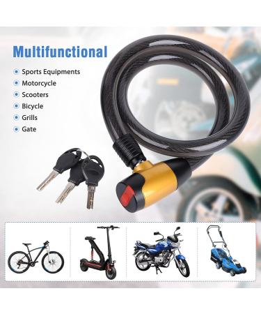 Cable Lock Bike Lock Motorcycle Lock Lock Warehouse  Gate  Very Strong. - Buy Online on GoSupps.com