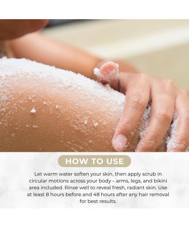 NaturaverdePro Tropical Coconut Ingrown Hair & Bumps Exfoliating Body Scrub Sugar Scrub for Body and Post-Wax Care Infused with Glycerin & Fruit Oils Natural Skin Care for All Skin Types - 10.58 oz - Buy Online on GoSupps.com