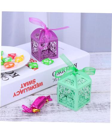 Mobestech 90 Pcs Decor Gift Boxes for Presents Storage Box Candy Box Cake Cup Purple Hollow T02 1 count (Pack of 1) Purplex3pcs - Buy Online on GoSupps.com