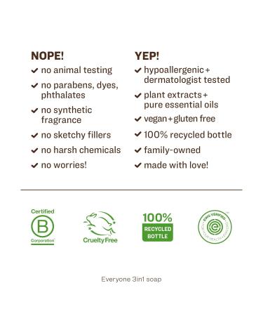 Everyone 3-in-1 Soap Body Wash Bubble Bath Shampoo 32 Fl Oz (Pack of 2) & 3-in-1 Kids Soap Body Wash Bubble Bath Shampoo 32 Ounce (Pack of 2) Lavender Lullaby - Buy Online on GoSupps.com