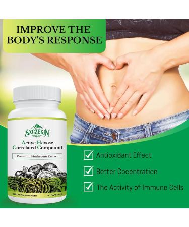 Active Hexose Correlated Compound 1500 mg Supplement Natural 8 Mushroom Extract Supplement Immune System Liver Function Natural Killer and T Cells Activity 90 Veggie Capsules 90 Count (Pack of 1) - Buy Online on GoSupps.com