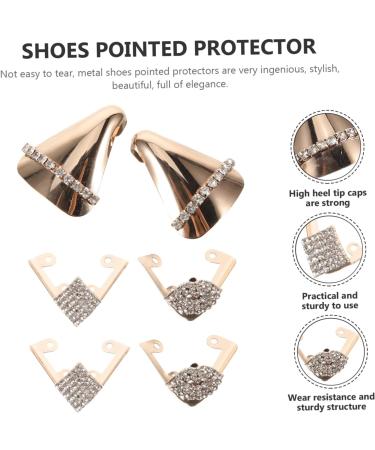 Pointed Toe Heel Replacement Tips - 3 Pairs Cowboy Boot Covers & High Heel Metal Tip Set - Buy Online on GoSupps.com