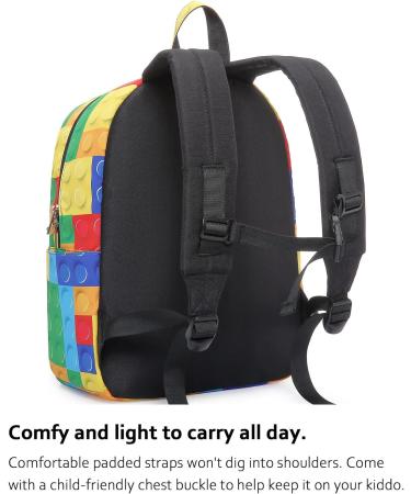 HotStyle TRENDYMAX Colorful Building Blocks Backpack - Two Sizes for School Girls, Boys & Preschool Kids - Buy Online on GoSupps.com