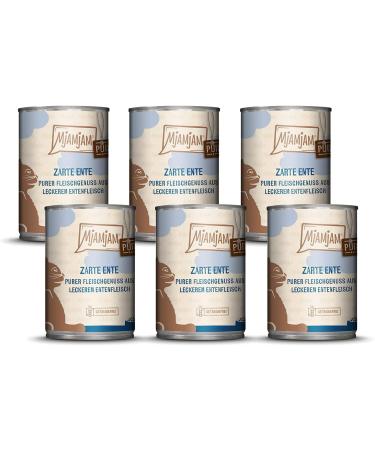 Mjamjam Premium Cat Wet Food - Pure Duck Grain-Free 6-Pack (6 x 400g) | Pure Meat Enjoyment - Buy Online on GoSupps.com