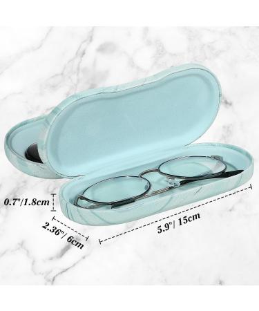 Buy Moko Double-Sided Glasses Case with Mirror | Scratch-Resistant Wearable Stylish Blue Water Color for Glasses & Contact Lenses - Buy Online on GoSupps.com