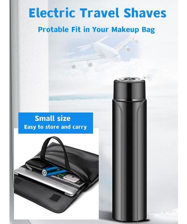 Portable USB Rechargeable Electric Razor - Perfect for Travel & Touch-ups, Unisex Shaver for Men and Women in Black - Buy Online on GoSupps.com