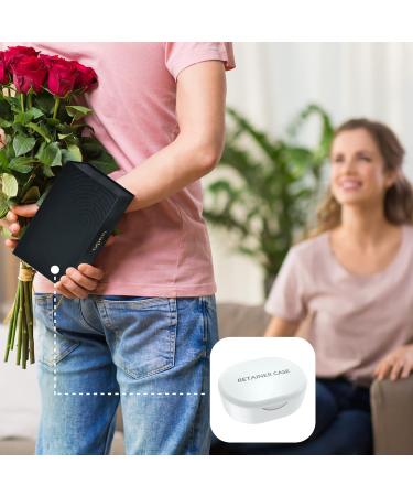 Portable Retainer Case with Drying Vent Holes and Clip for Invisalign - White - Buy Online on GoSupps.com