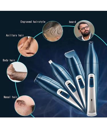 Multifunctional Nose Hair Trimmer Kit - Painless Metal Ear & Nose Hair Clipper for Men & Women | Long-Lasting Corded Shaver - Buy Online on GoSupps.com