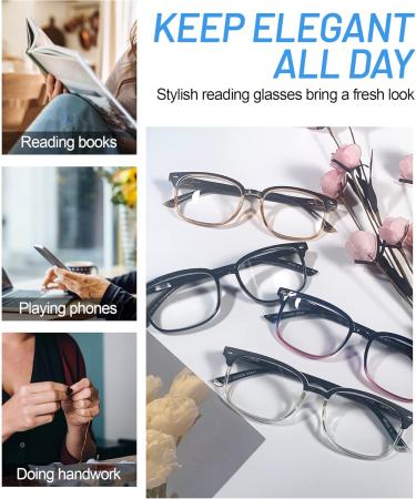 OCCI CHIARI Reading Glasses for Men & Women - Magnification 0.00 to 3.50 - Stylish A-Black/Transparent - International Shipping Available - Buy Online on GoSupps.com