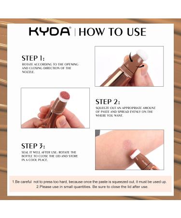KYDA Contour Beauty Wand Liquid Face Concealer - High Coverage Concealing Cushion with Natural Matte Finish - Long Lasting & Silky Stick - #02 Light Medium 18.00 ml - Buy Online on GoSupps.com