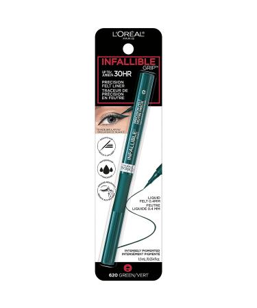 L'Or al Paris Infallible Grip Precision Felt Eyeliner - Green 0.03 fl oz | Smudge-Resistant, Long-Lasting, Waterproof - Buy Online on GoSupps.com
