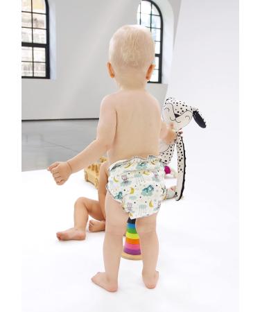Petit Lulu Bamboo Maxi-Night Diaper | Reusable & Washable Fitted Snaps | Eco-Friendly & Made in Europe (Orchard) - International Shipping Available - Buy Online on GoSupps.com